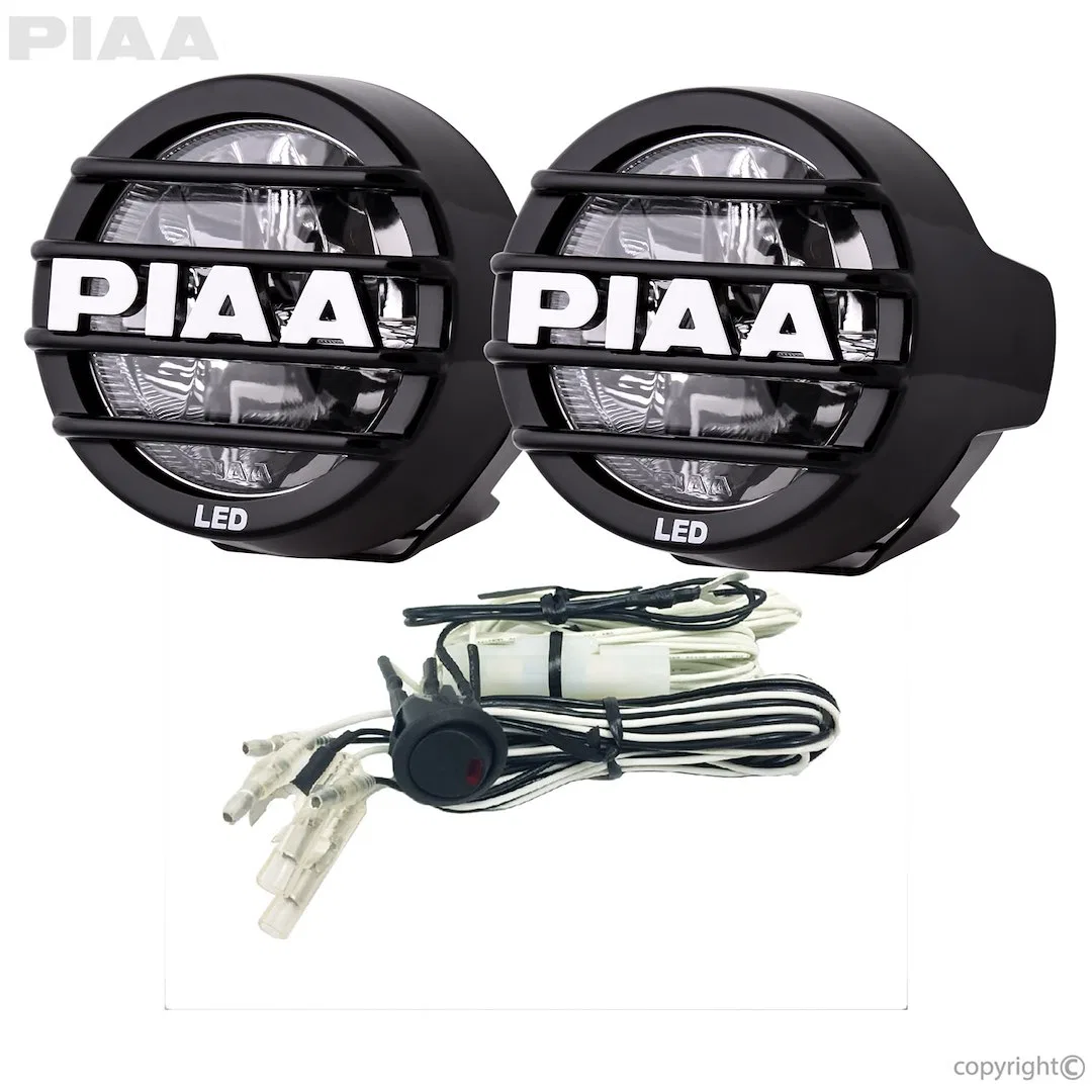 5370 – VALEO Driving/ Fog Light, LED Bulb 3.5 Inch Round 3 Watt Clear Lens Black Housing Universal Stud Mount With Pi...